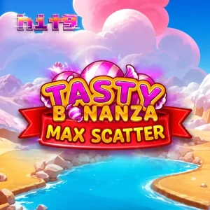 Tampilan visual cerah dari slot Tasty Bonanza Max Scatter